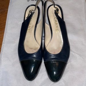 Authentic Vintage Chanel slingback heels